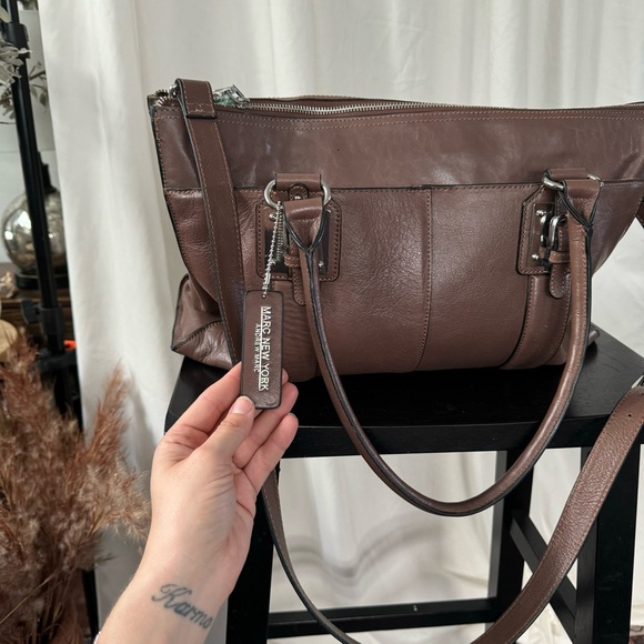 Marc New York Andrew marc luxury large leather bag for school/work - Picture 9 of 15